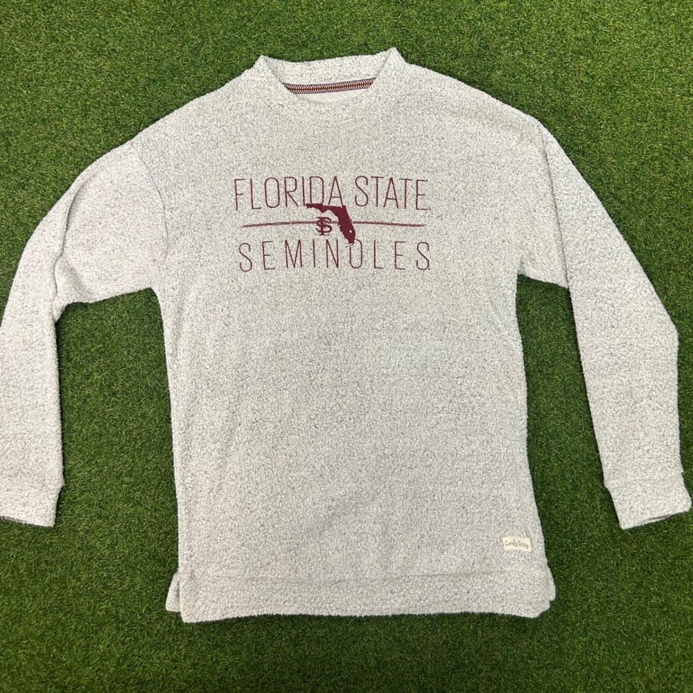 Pressbox Florida State‎ Seminoles FSU Comfy Terry Sweatshirt Grey Mens XL